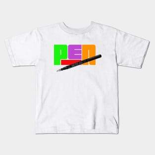 Retro Vintage Pen Kids T-Shirt